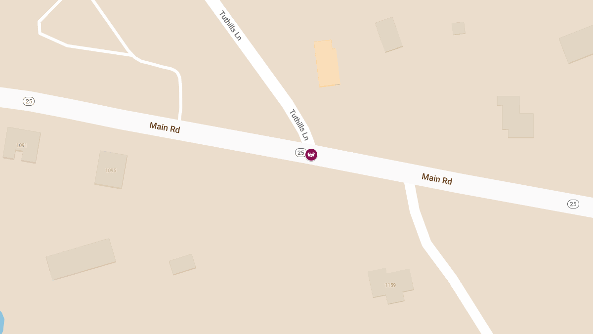 Auto Collision with Injuries at Tuthill’s Ln & Rt 25