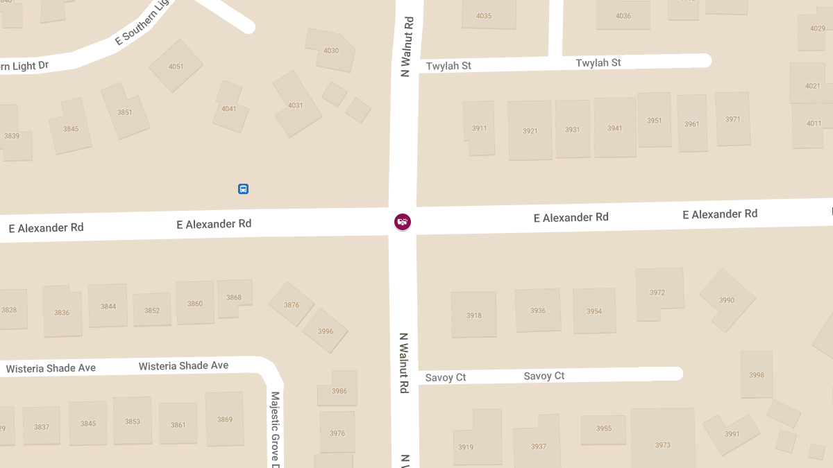 Auto Crash at N Walnut Rd & E Alexander Rd Causes Injuries