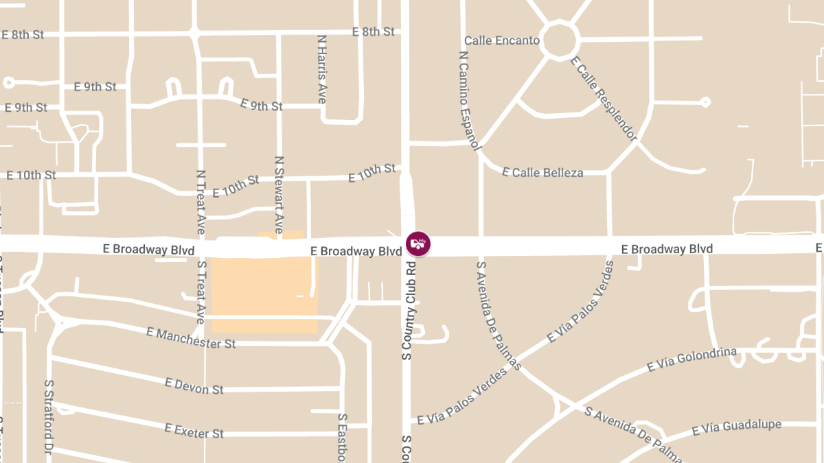 Auto Crash with Injuries at E Broadway Blvd & N Country Club Rd