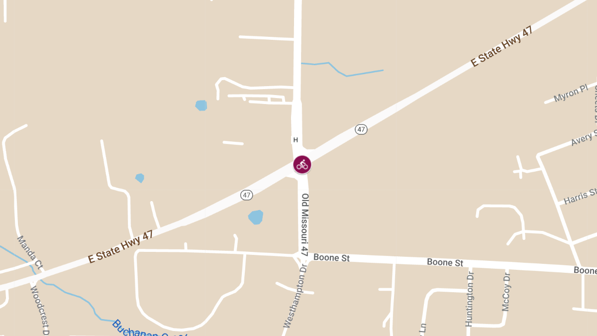 Bicycle Accident at Hwy 47 and Hwy J