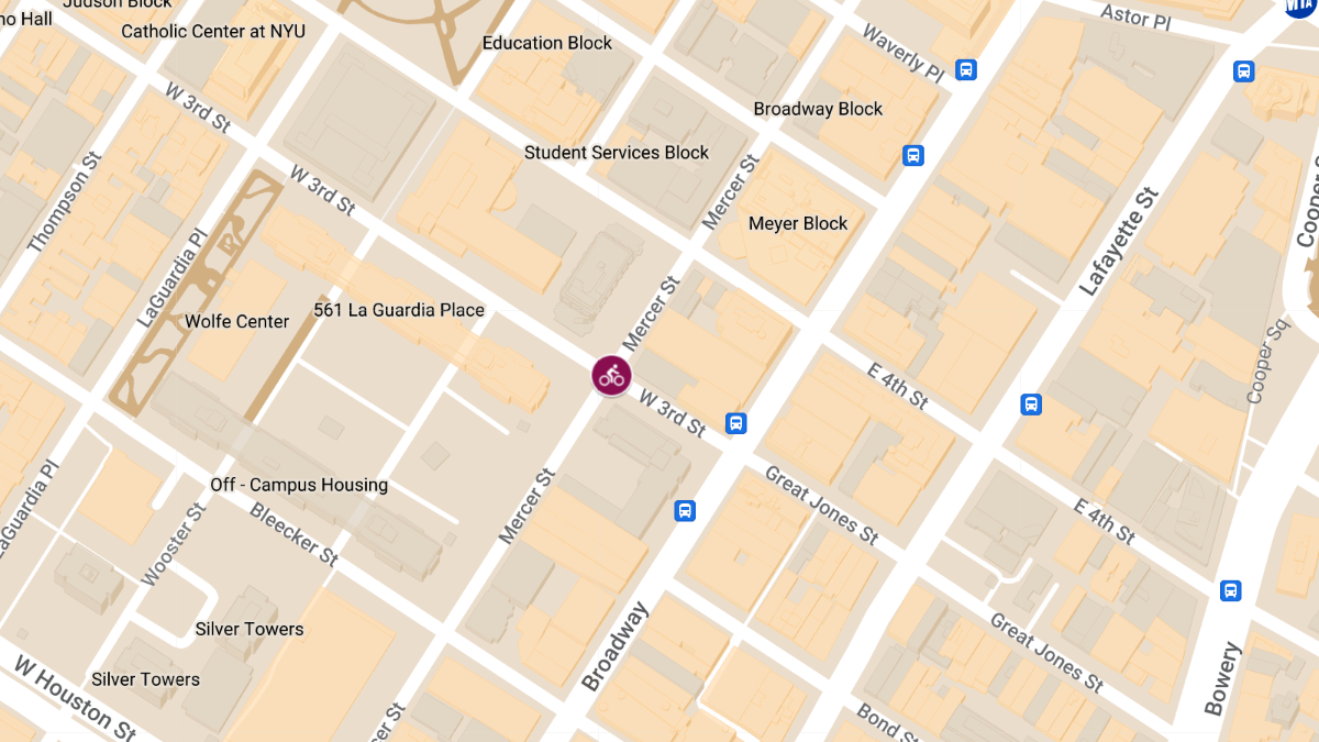 Bicyclist Injured in Hit-and-Run at West 3rd St & Mercer St