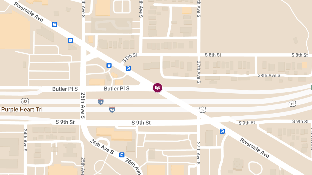 Car Accident with Injuries at Butler Pl & Riverside Ave