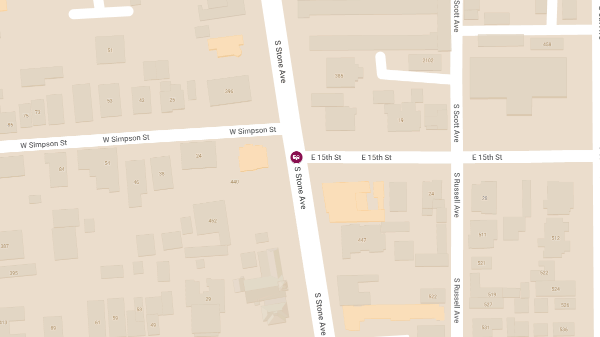 Car Collision at S Stone Ave & E 15th St