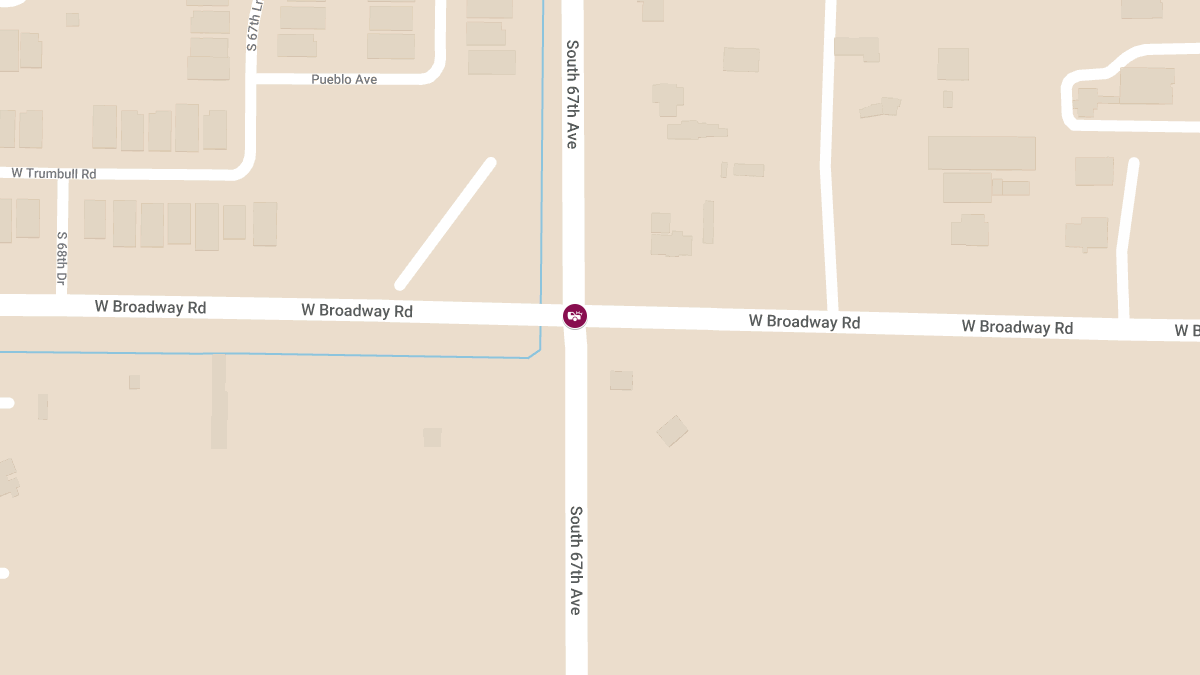 Car Collision with Injuries at S 67th Ave & W Broadway Rd