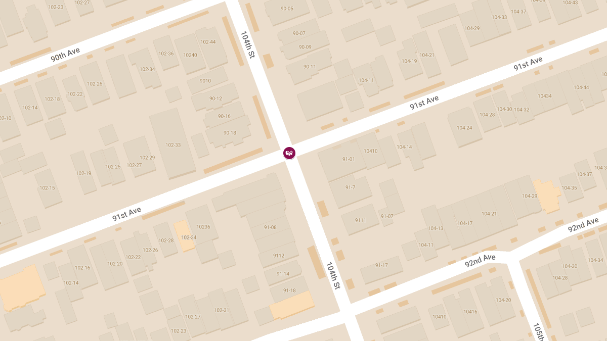 Car Crash With Injuries at 104th St & 91st Ave