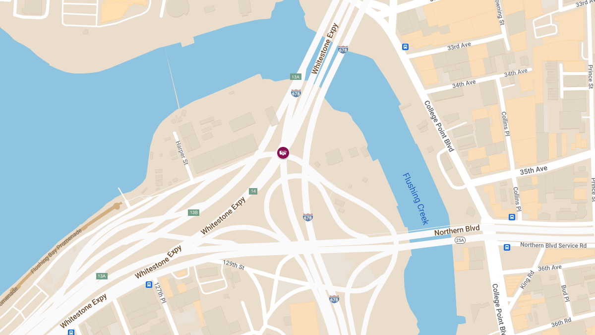 Car Crash With Injuries at Whitestone Expy N & Van Wyck Expy S