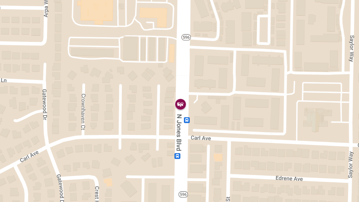 Car Crash with Injuries at N Jones Blvd and Carl Ave