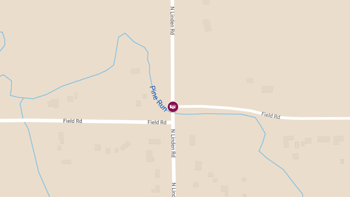 Car Crash with Injuries at N Linden Rd & Field Rd
