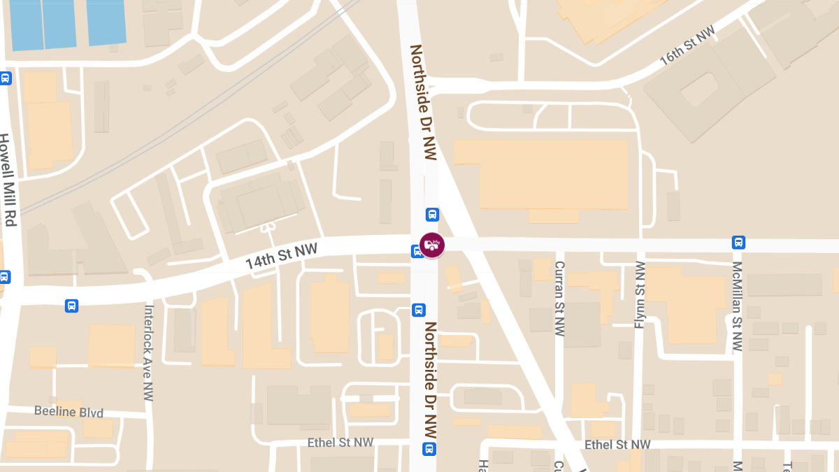 Car Crash with Injuries at Northside Dr NW & 14th St NW