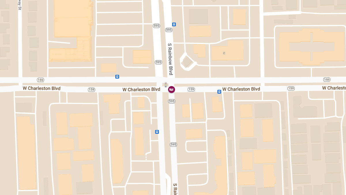 Car Crash with Injuries at S Rainbow Blvd & W Charleston Blvd