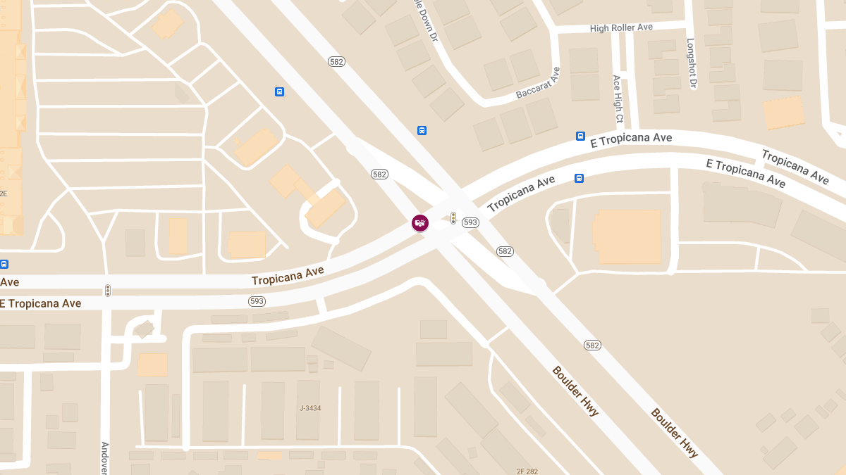 Car Crash with Injuries at W Deer Springs Way and Beloved St