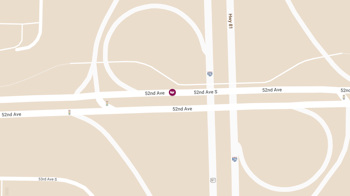 Car Crash with Injuries on 52nd Ave S
