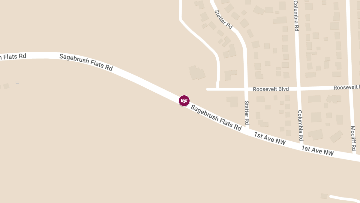 Car Crashes Into Snow Plow on Sagebrush Flats Rd, Injuries Reported