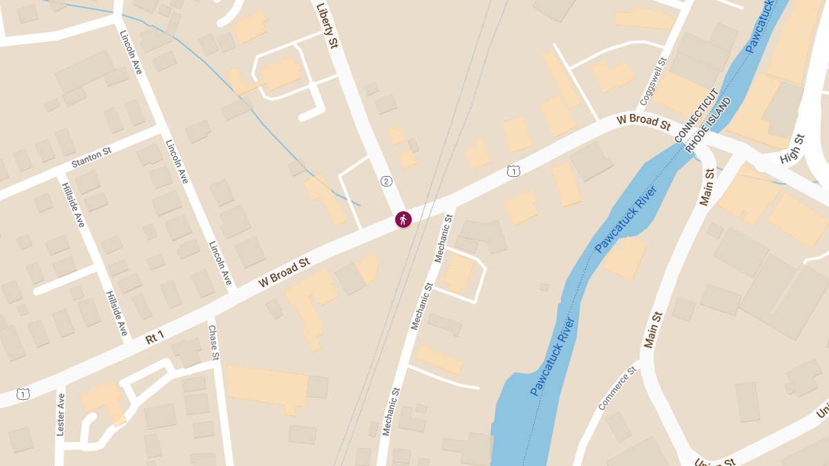 Car vs Pedestrian at Liberty St & West Broad St