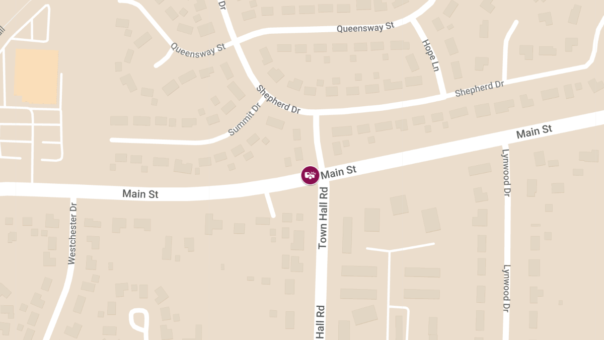 Collision Causes Injuries at Main St & Town Hall Rd