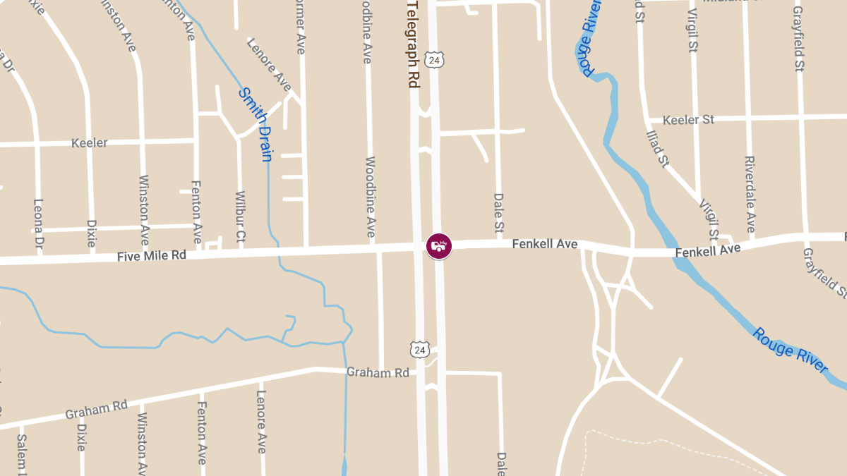 Collision Reported at W 8 Mile Rd & Telegraph Rd
