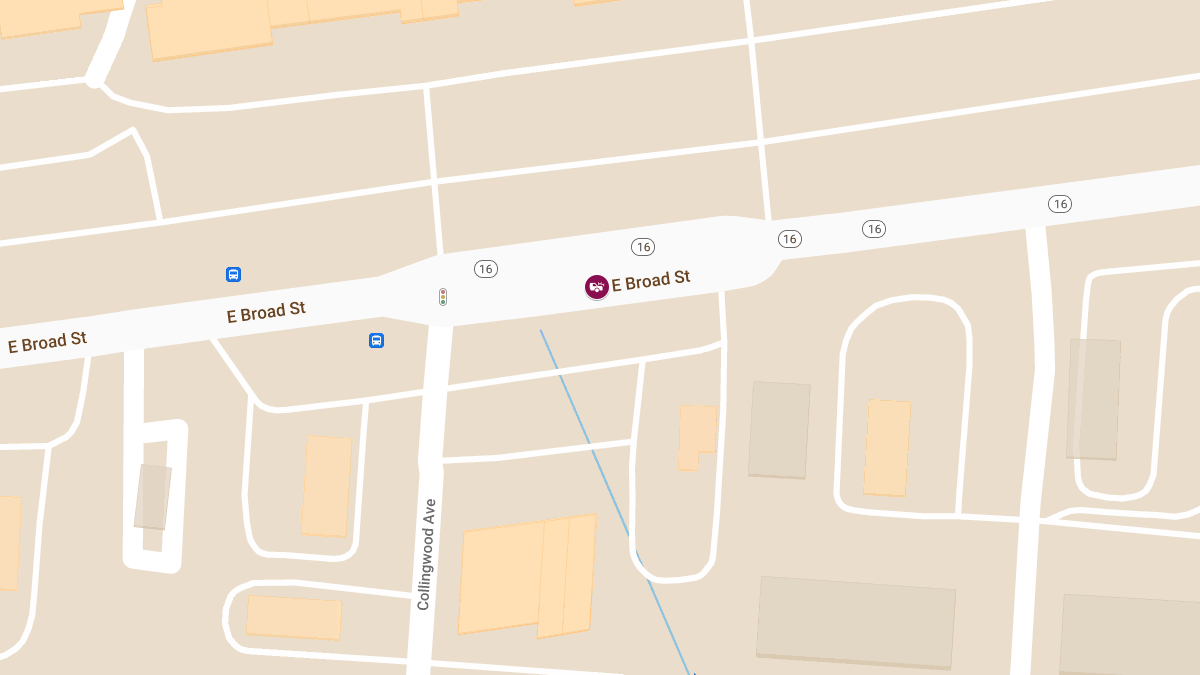 Collision With Injuries at 257 E Broad St