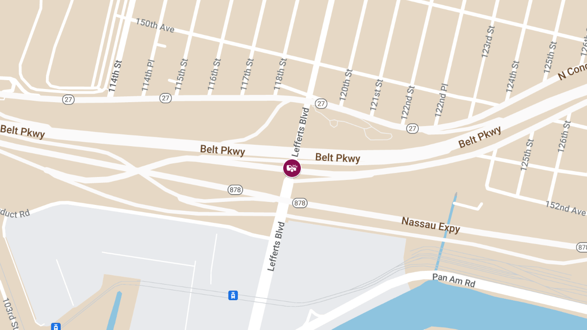 Collision With Injuries at Belt Pkwy W & Lefferts Blvd