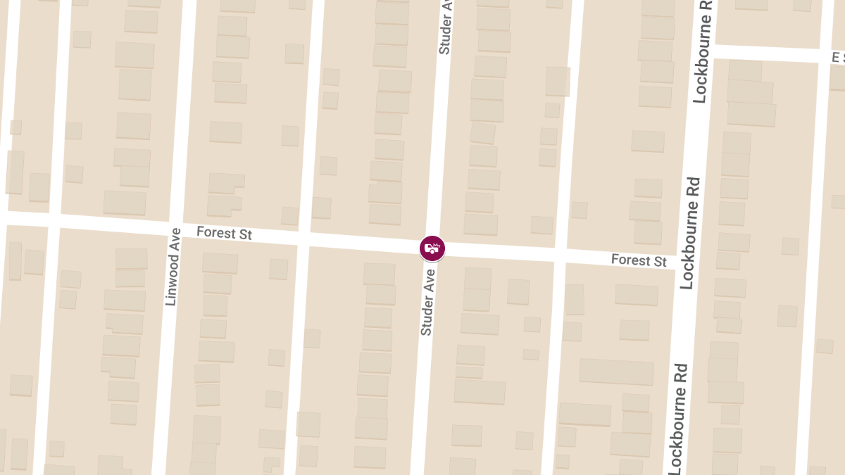 Collision With Injuries at Forest St & Studer Ave