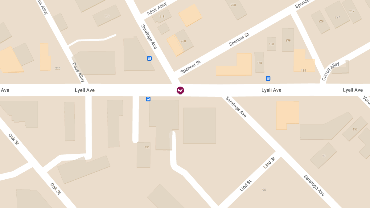 Collision With Injuries at Lyell Ave EBWB & Saratoga Ave