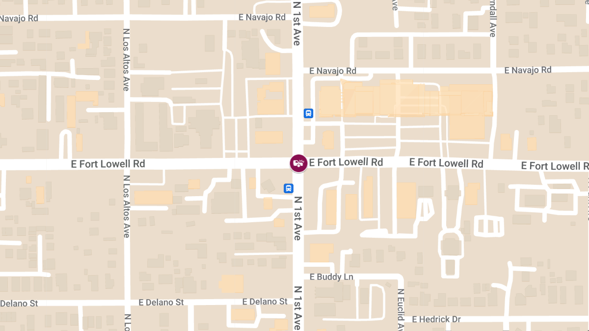 Collision With Injuries at N 1st Ave & E Fort Lowell Rd