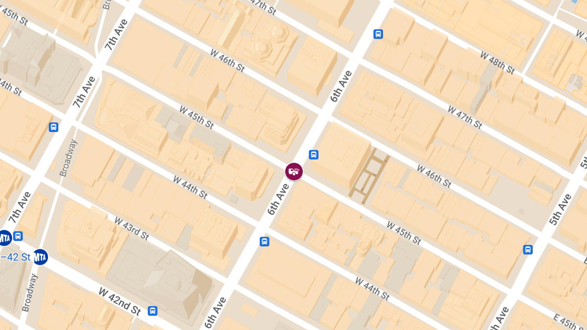 Collision With Injuries at W 45th St & 6th Ave