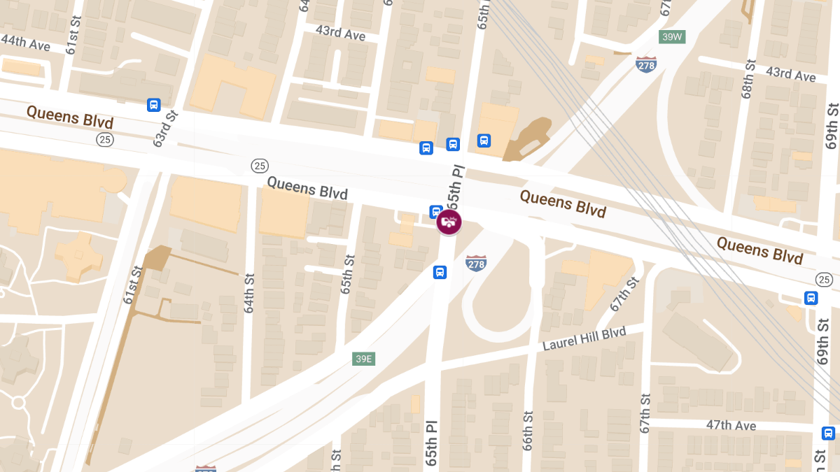 Collision at 65th Pl & Queens Blvd Causes Injuries