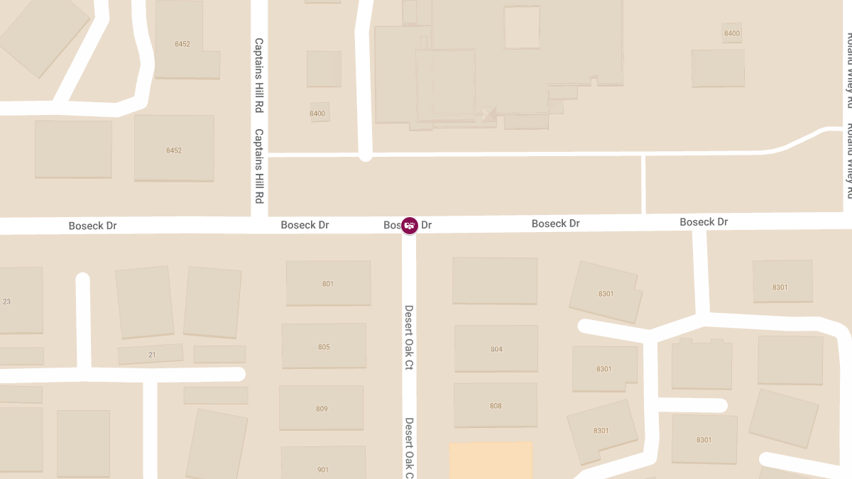 Collision at Boseck Dr & Desert Oak Ct Results in Injuries