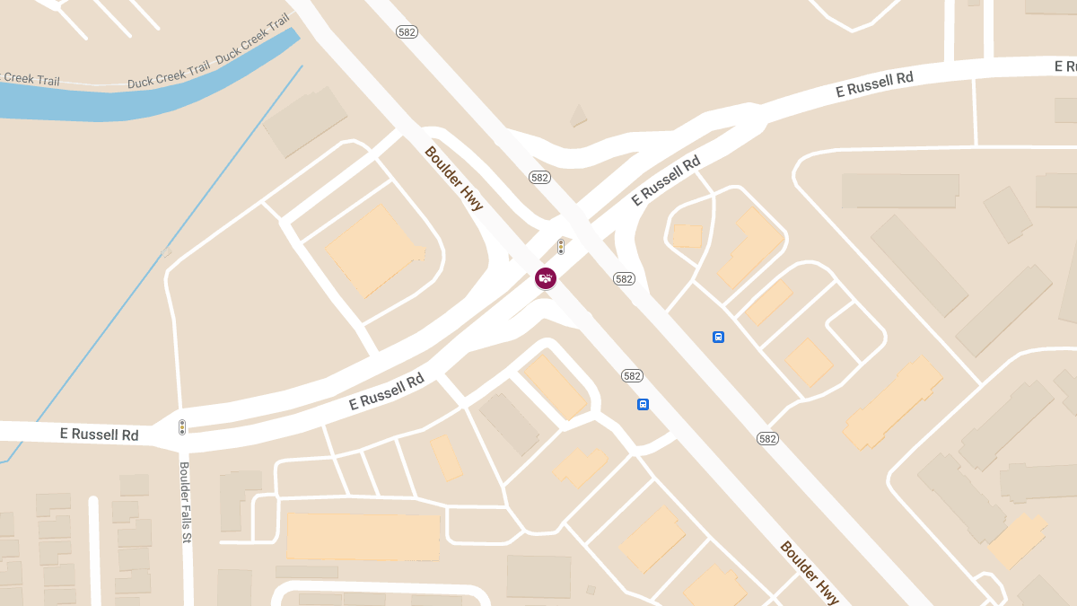 Collision at Boulder Hwy & E Russell Rd Leads to Injuries