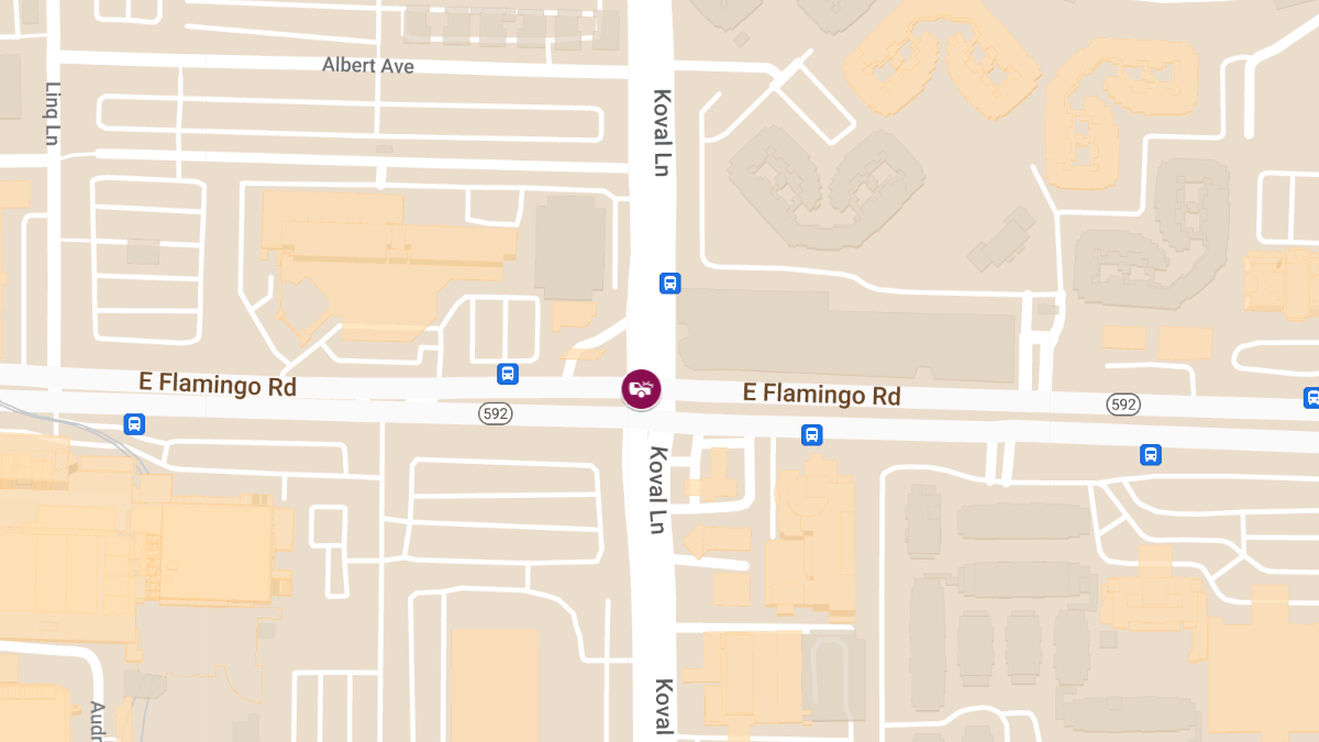 Collision at E Flamingo Rd and Koval Ln Leads to Injuries