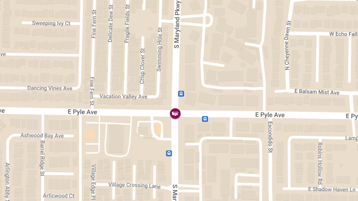 Collision at E Pyle Ave and S Maryland Pkwy Results in Injuries