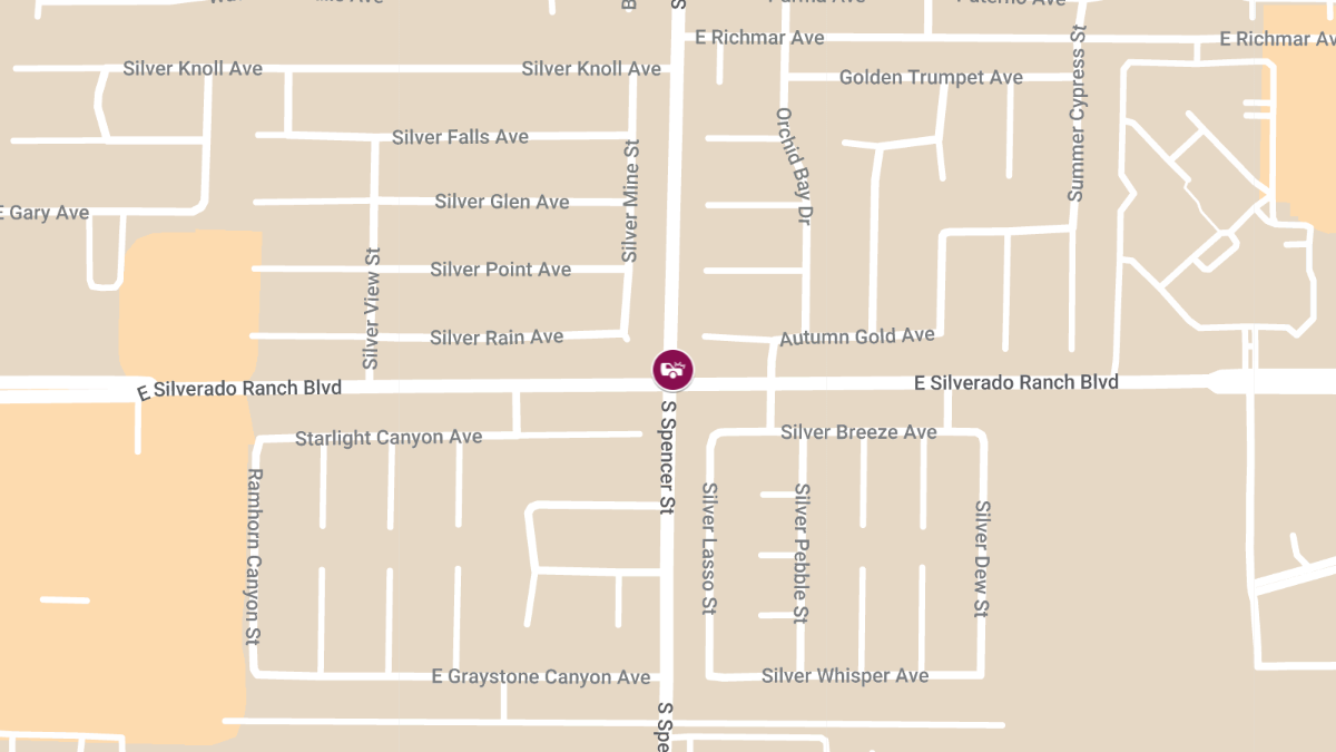 Collision at E Silverado Ranch Blvd & Spencer St Causes Injuries