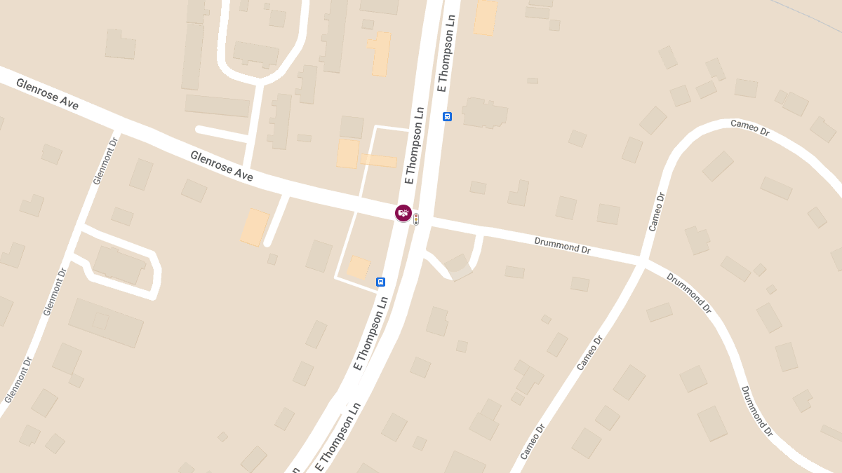 Collision at E Thompson Ln & Glenrose Ave Leads to Injuries