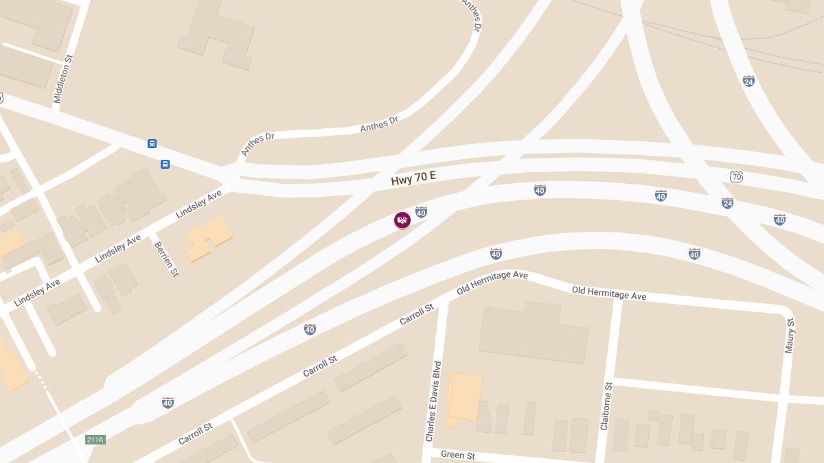 Collision at Exit 212 I-40 W near Hermitage Ave Leads to Injuries