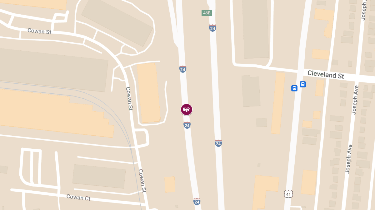 Collision at Exit 50B on I-24 E Results in Injuries