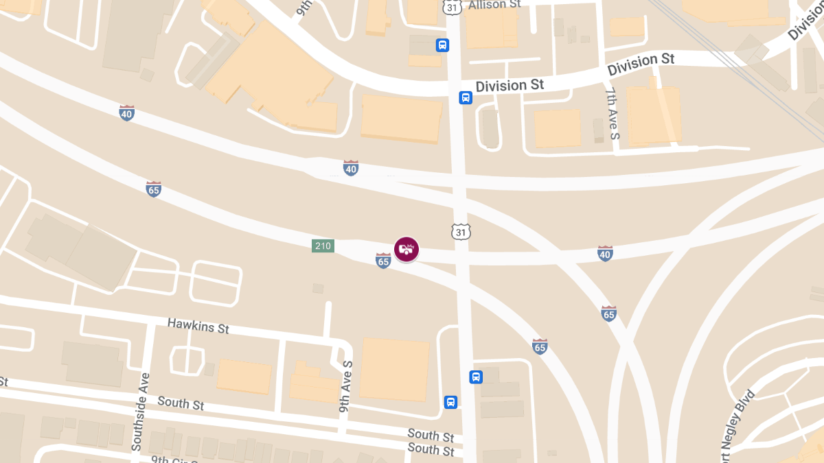 Collision at Exit 84B on I-65 S and I-40 W Exit to Memphis Causes Injuries