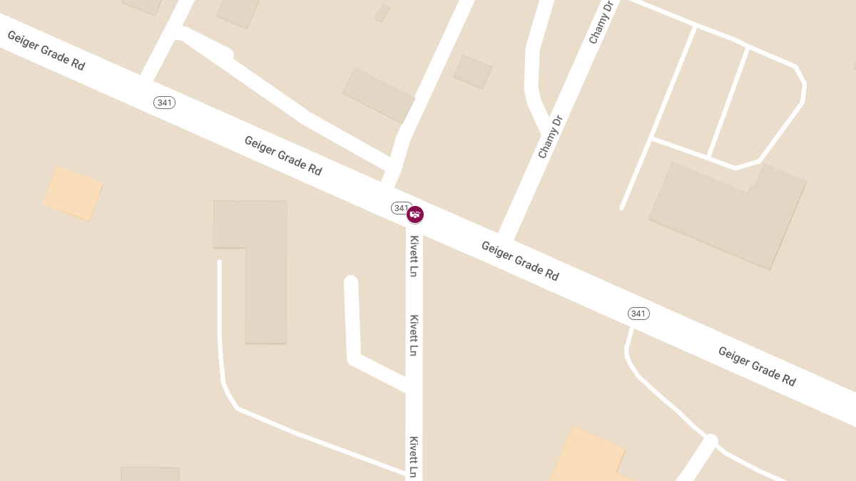 Collision at Geiger Grade Rd & Kivett Ln Causes Injuries