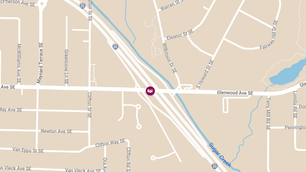 Collision at I-20 W & Glenwood Ave SE Causes Injuries