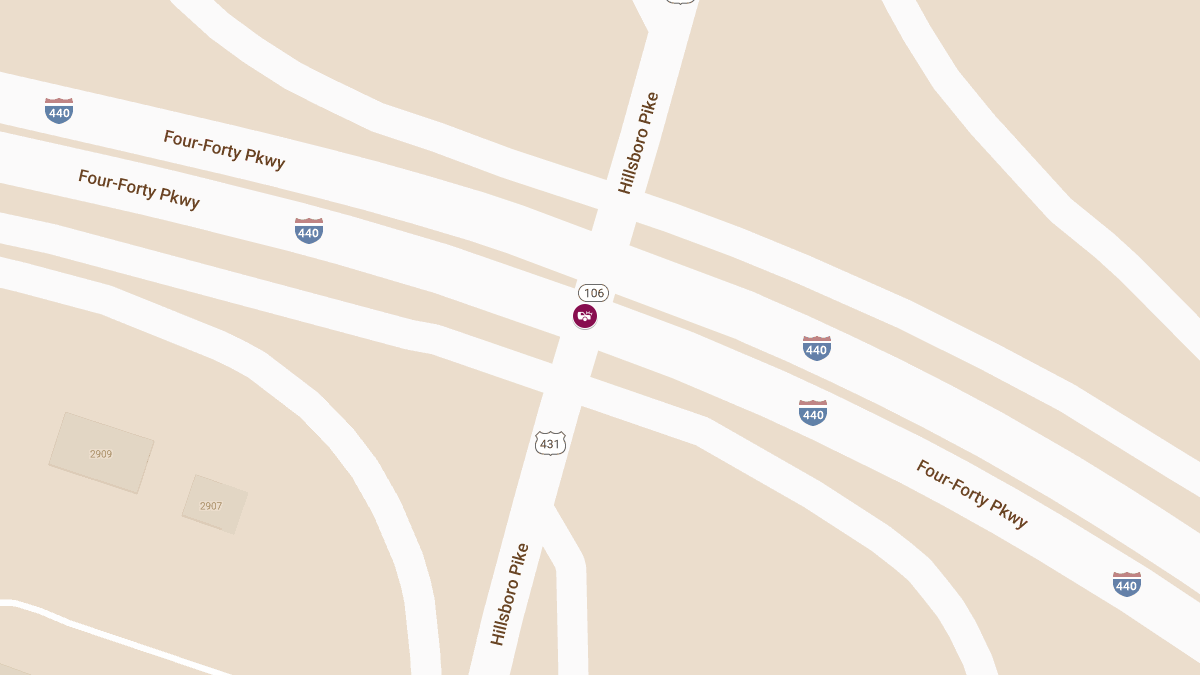 Collision at I-440 W Ext Ramp & Hillsboro Pike Causes Injuries