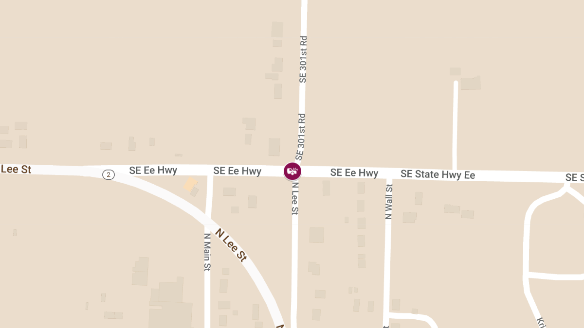 Collision at MO 2 Highway and SE 301