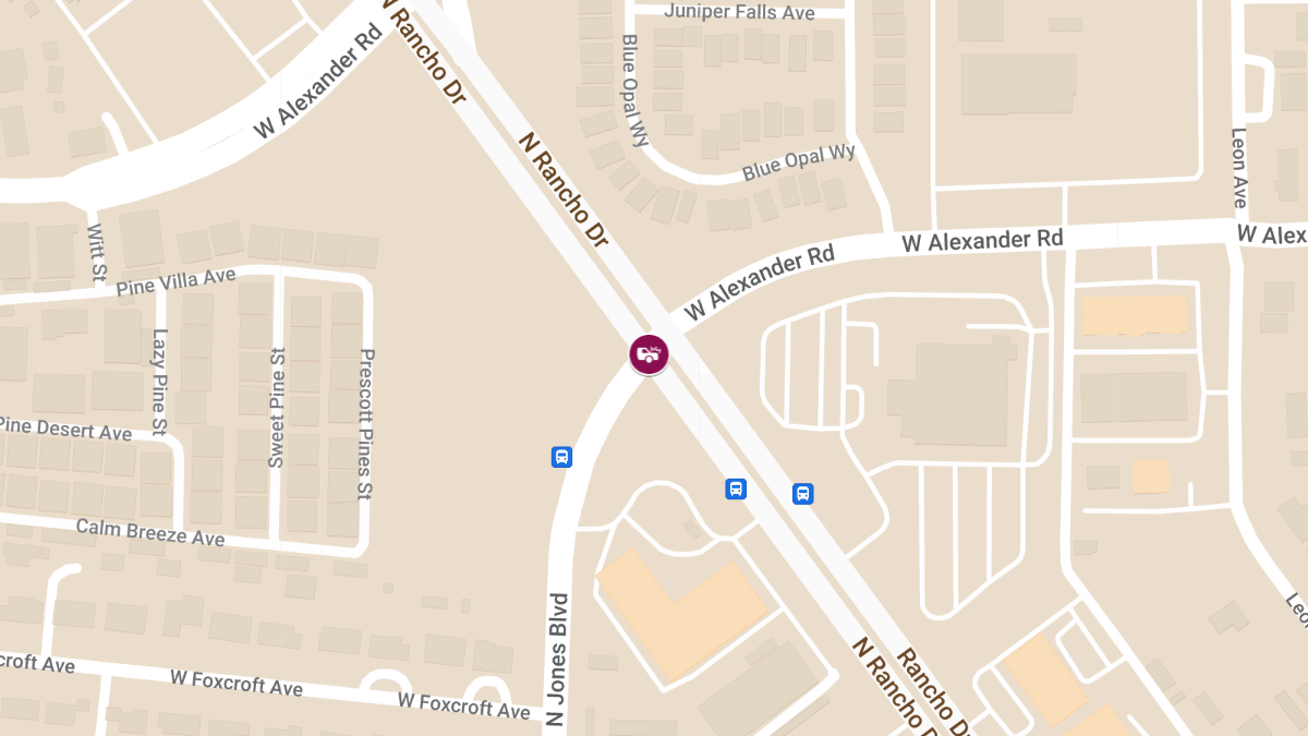 Collision at N Rancho Dr & N Jones Blvd Results in Injuries