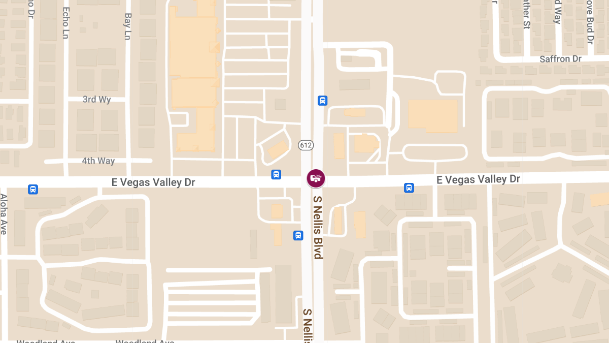 Collision at Vegas Valley Dr & S Nellis Blvd Causes Injuries