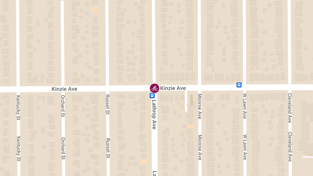 Collision involving Vehicle vs. Bicyclist at Kinzie Ave Causes Injuries