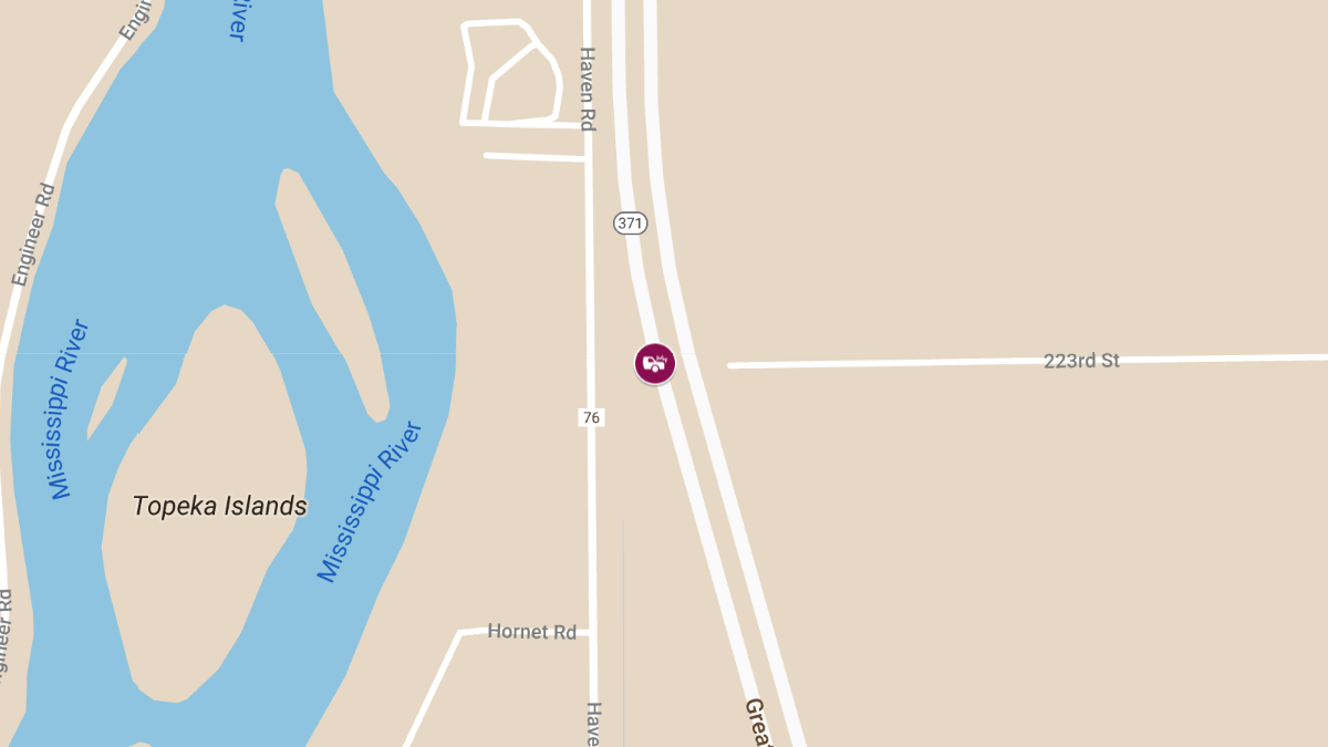 Collision on Highway 371 at 223rd St Causes Injuries