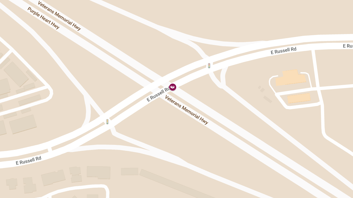 Collision on IR 11 N at Russell Rd NB No Blocking Causes Injuries