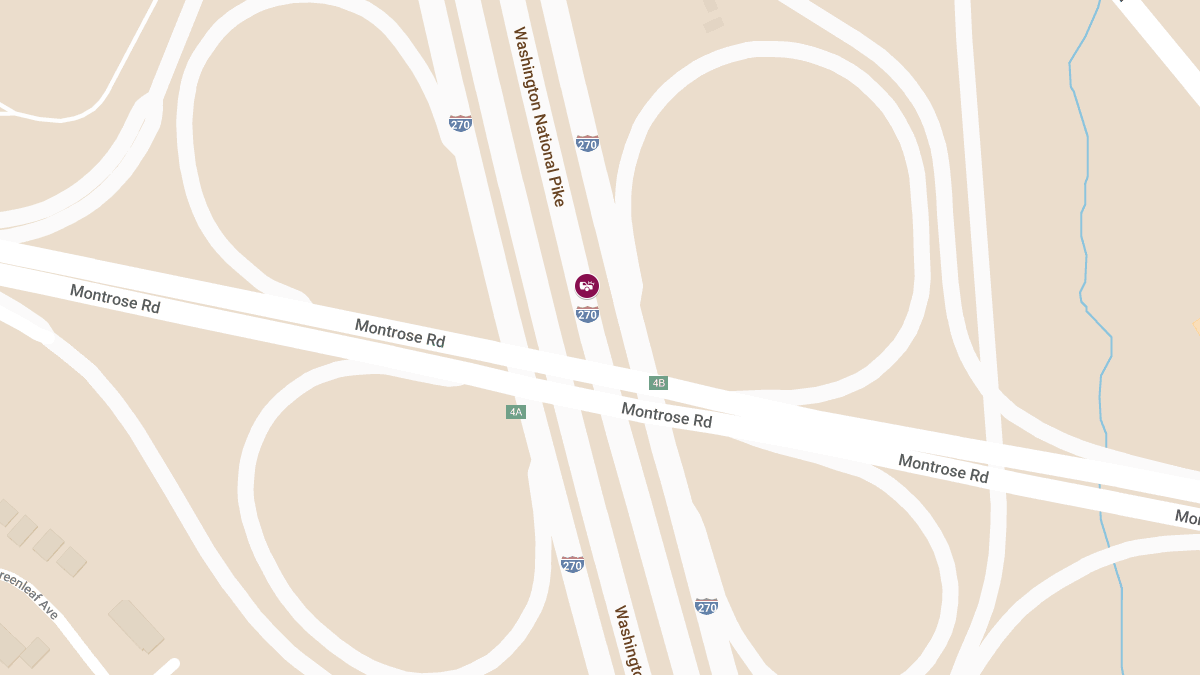 Collision with Entrapment on NB I-270 Near Montrose Rd