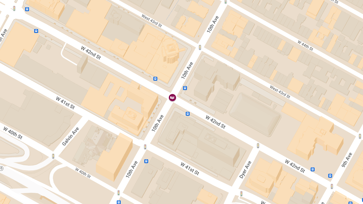 Collision with Injuries at 10th Ave & W 42nd St in Hell's Kitchen