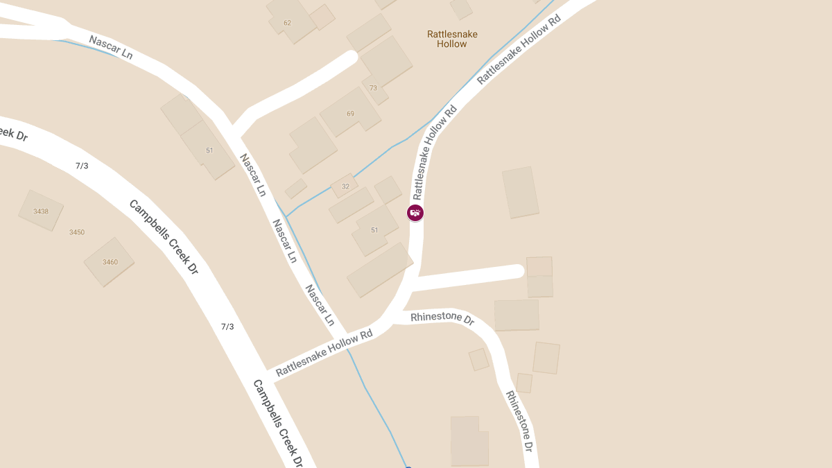 Collision with Injuries at 131 Rattlesnake Hollow Rd