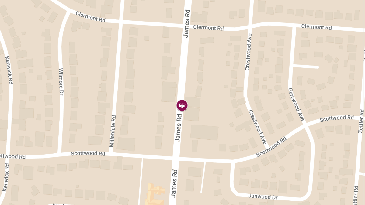 Collision with Injuries at 1459 S James Rd