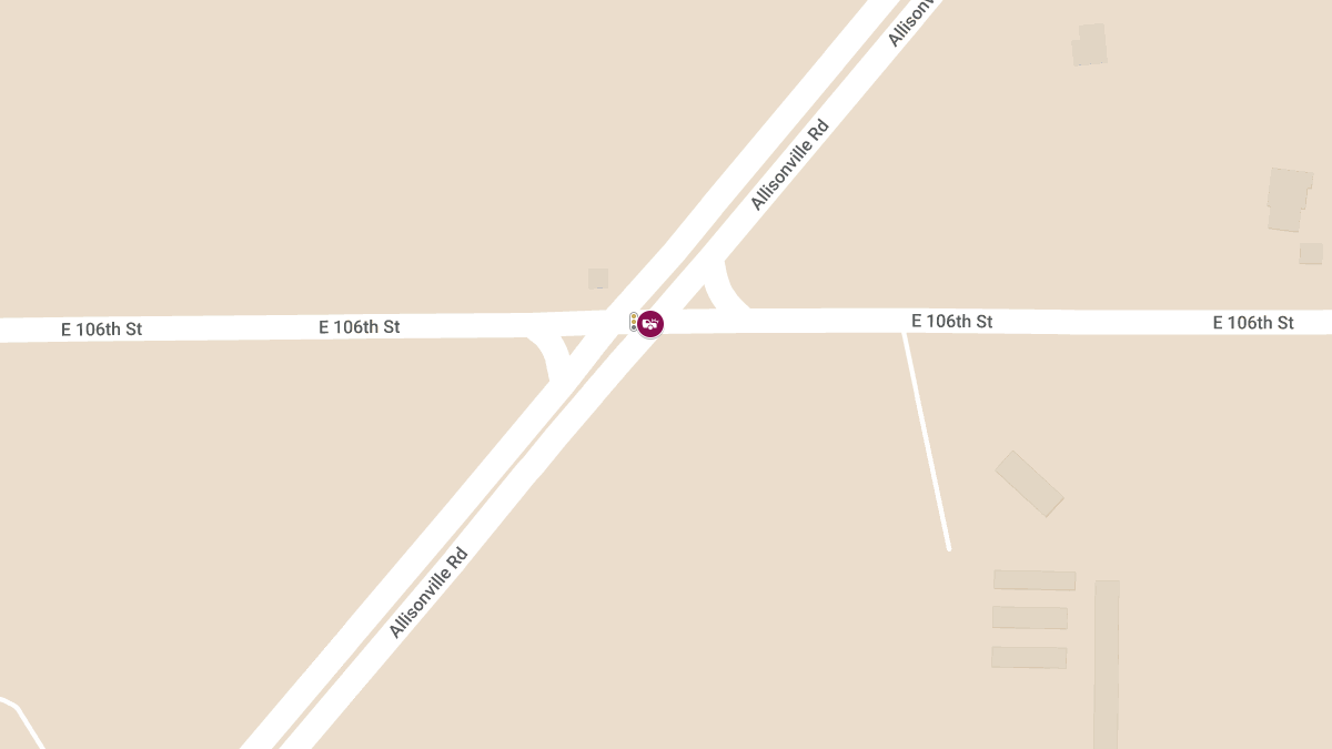 Collision with Injuries at Allisonville Rd & E 106th St
